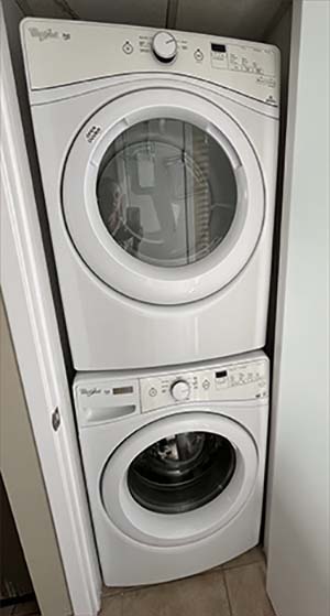 Private washer and dryer.